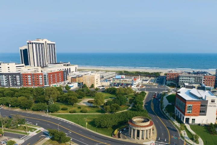 ariel view Atlantic City