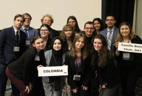 Stockton University's Model United Nations at conference