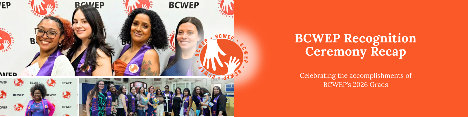 Photos of the BCWEP recognition ceremony