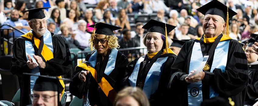 Golden Ospreys during 2026's morning Commencement ceremony