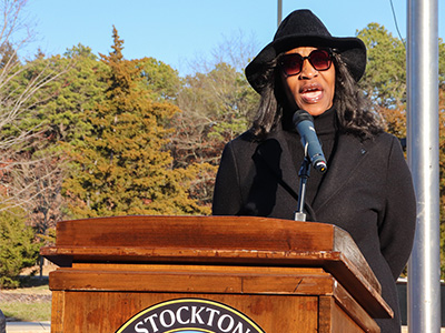 Donnetrice Allison at BHM Flag Raising