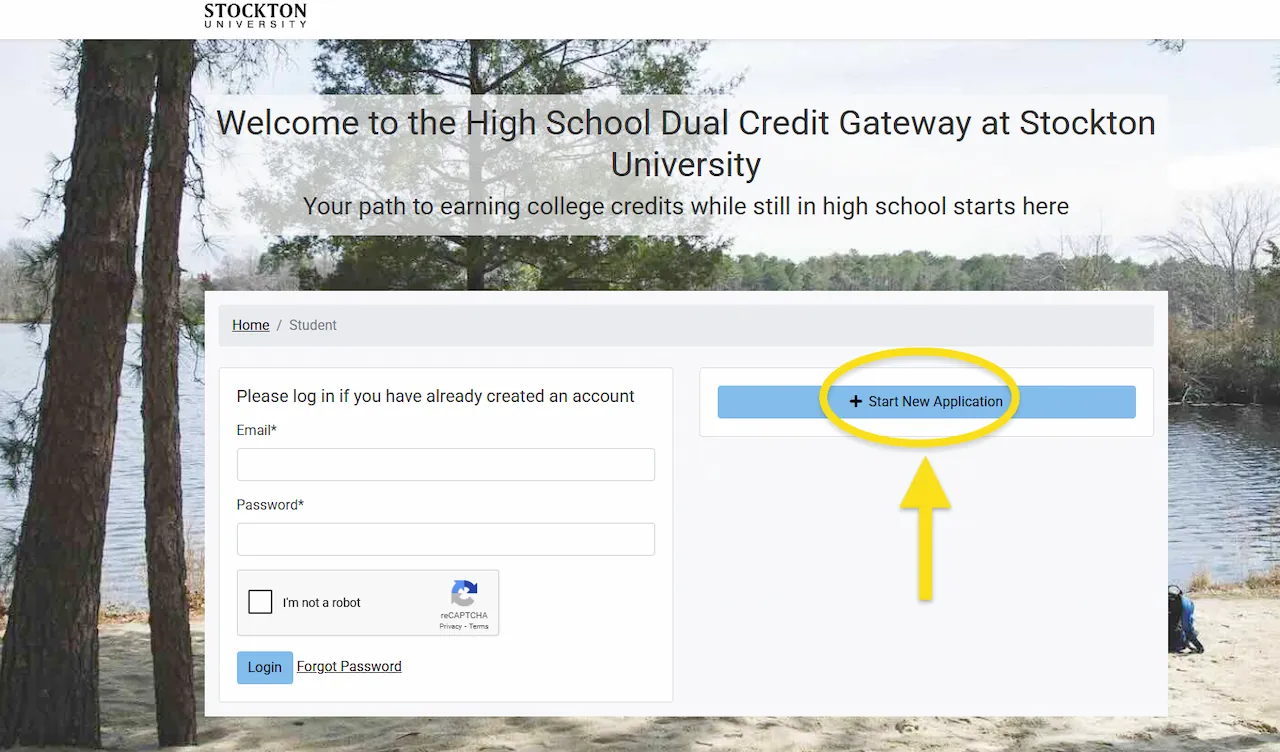 Screenshot showing email verification field in the Dual Credit portal and an example confirmation email with a link