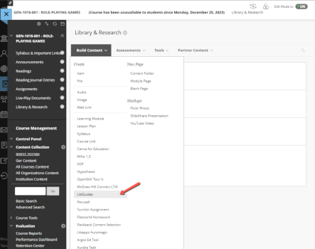 LTI Integration step 1 