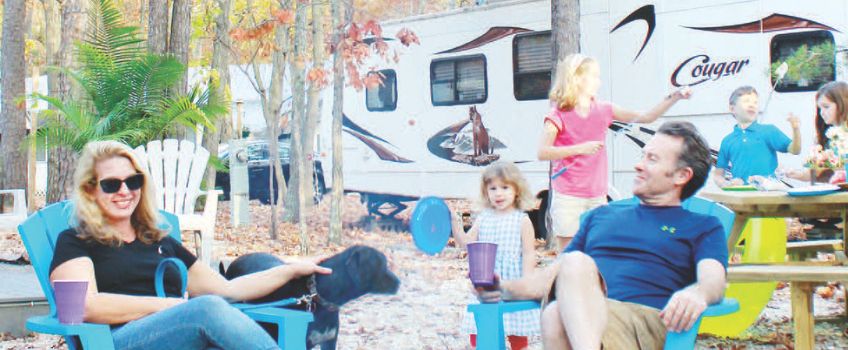 NJCOA with permission - family group enjoys RV park 