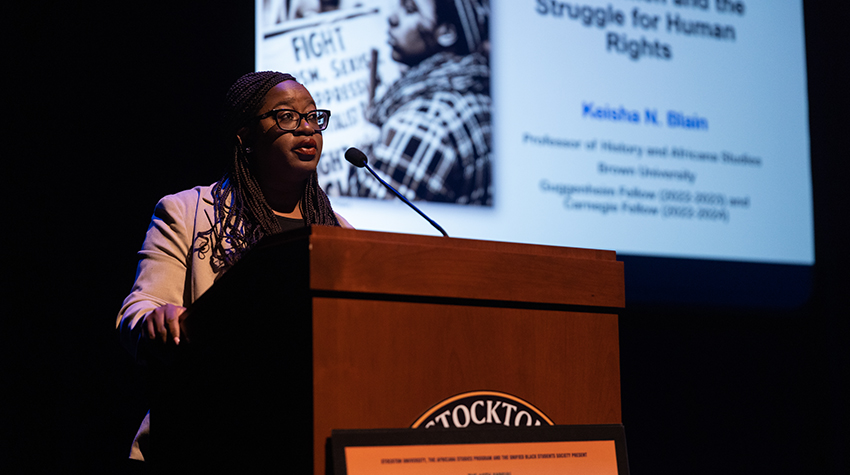 Keisha Blain during her keynote