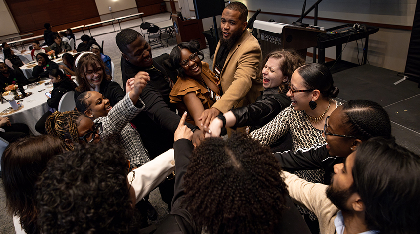 CEO interns cheering