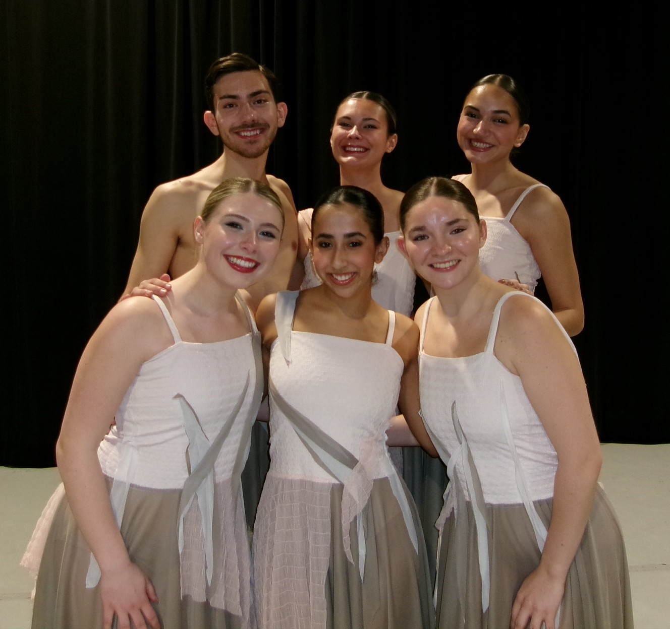 Stockton dance students smiling 