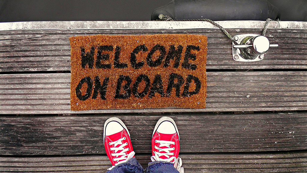 Welcome Onboard Mat