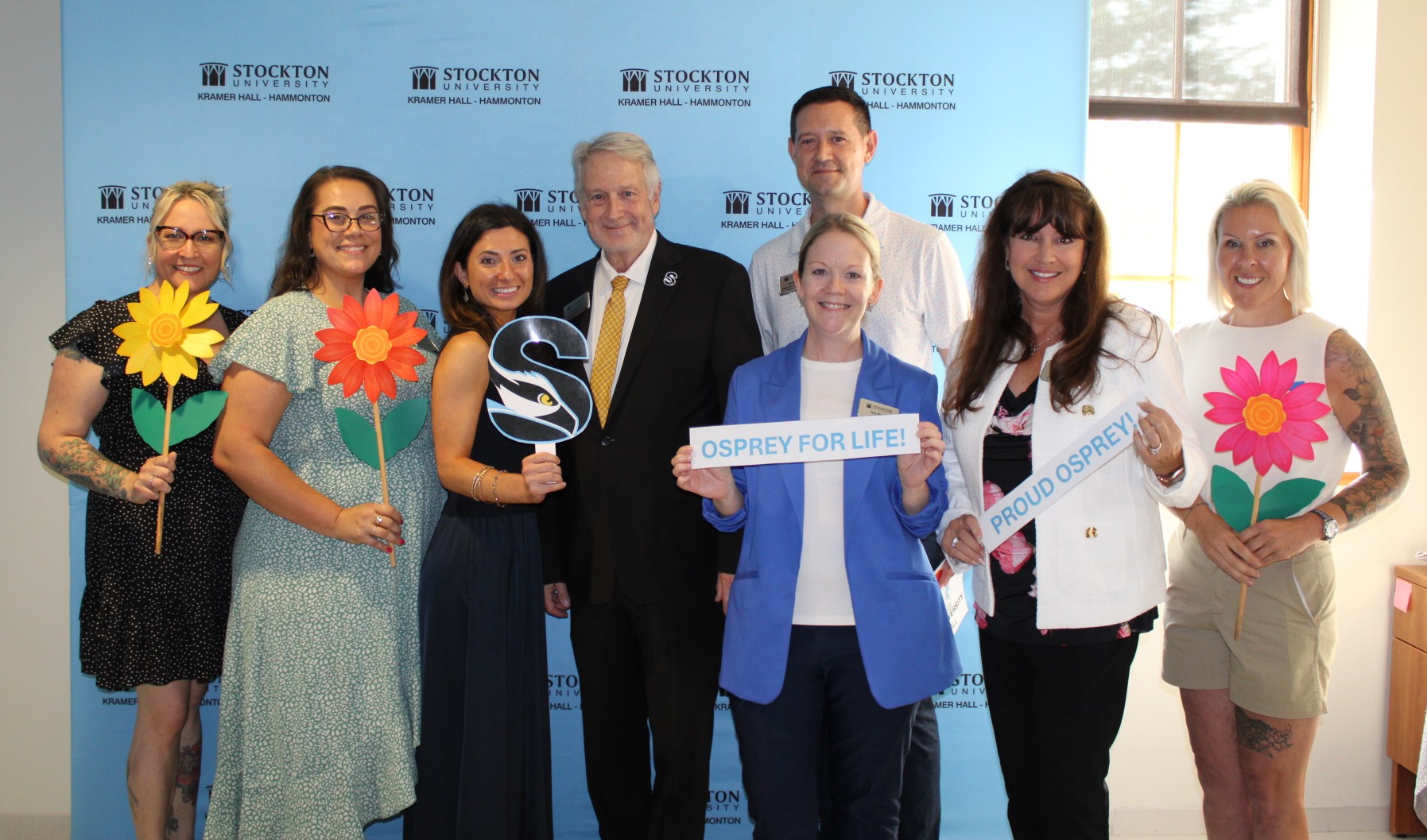 Attendees at School of Business Event at Kramer Hall 