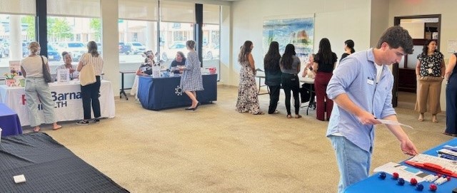 Nursing Students at career fair