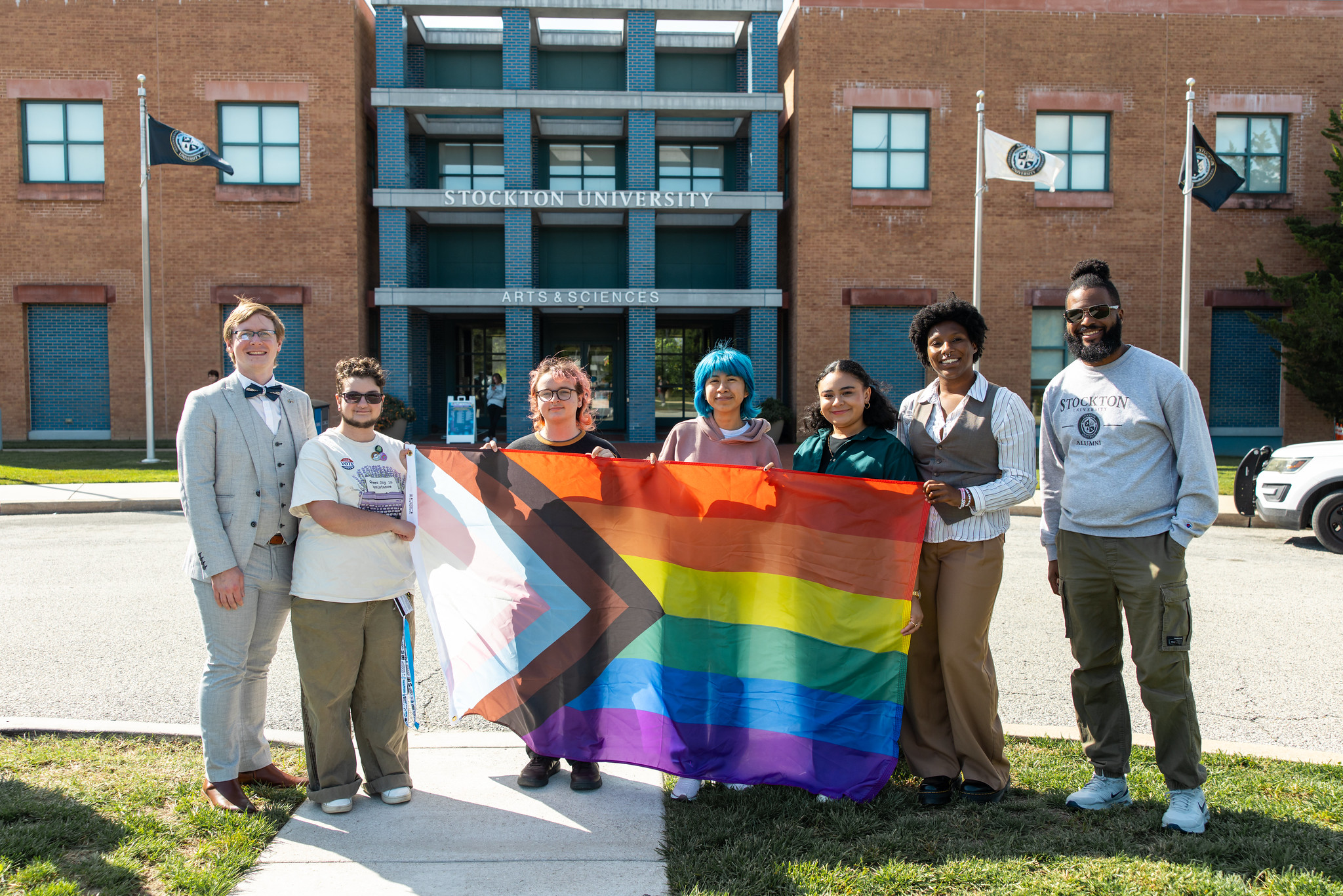 LGBTQ+ History Month flag-raising attendees