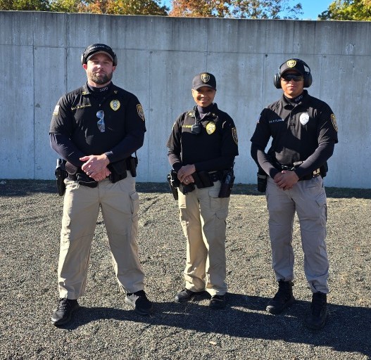 From left, SUPD members Suthard, Stuart and Flores. 