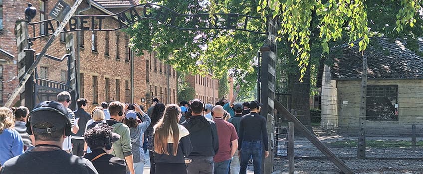 stockton study trip to auschwitz