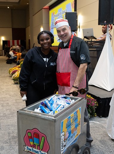 President Joe and student