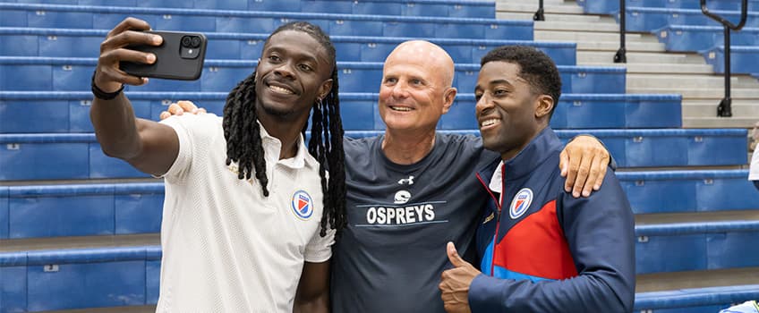 Haiti players and and Stockton staff
