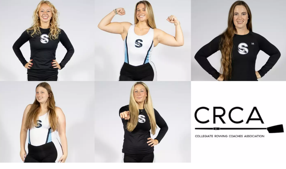 Five rowers who earned CRCA Scholar Athlete Honors