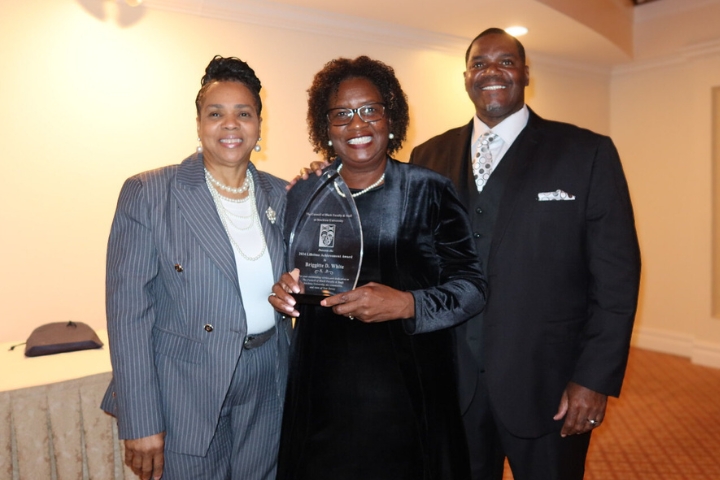 Trish Collins, Briggette White, John Gray