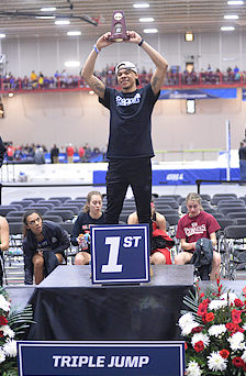 Jared Lewis Wins NCAA Championship  in Indoor Triple Jump