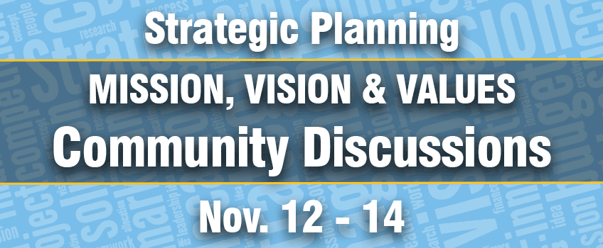 Mission, Vision & Values Community Discussions